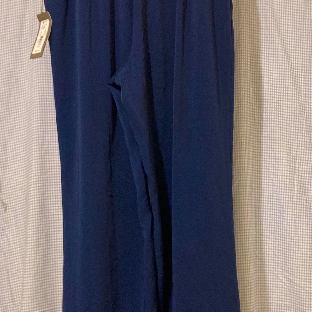 Navy blue long dress pants